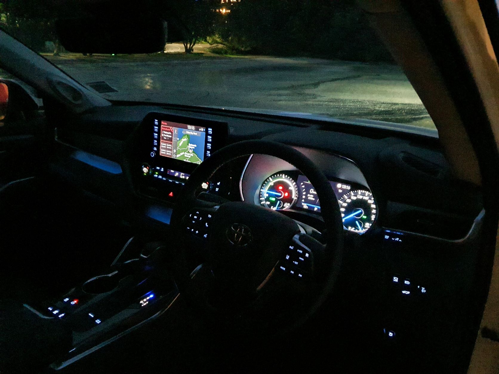 Interior of the 2021 Toyota Highlander Limited ZR Hybrid