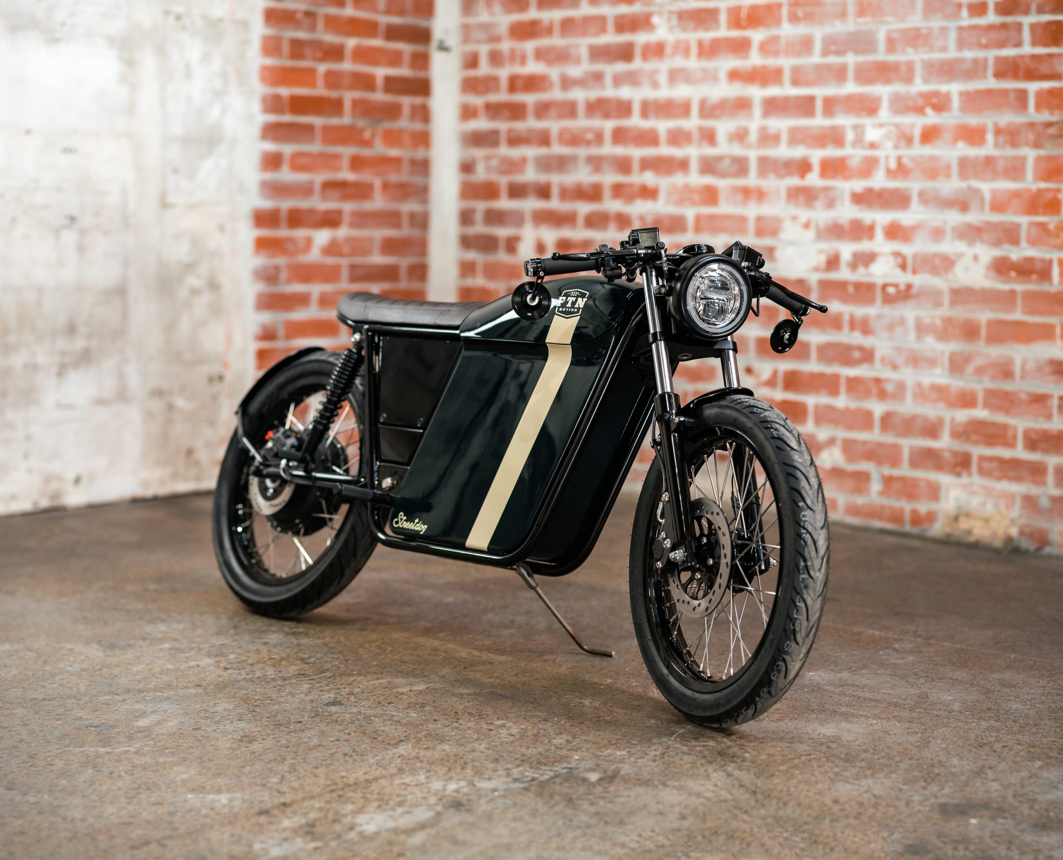 FTN Motion Streetdog Electric Motorcycle in Black