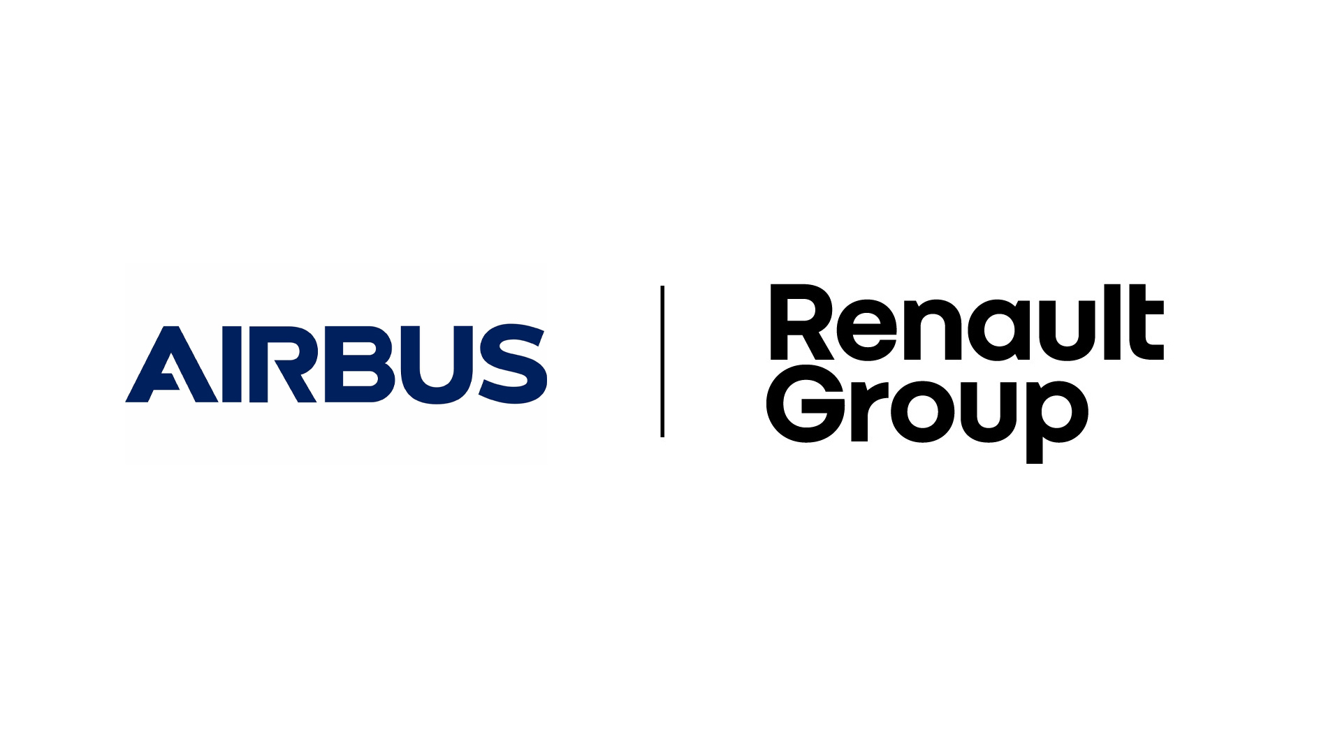 Airbus and Renault Group logos side by side on a white background.
