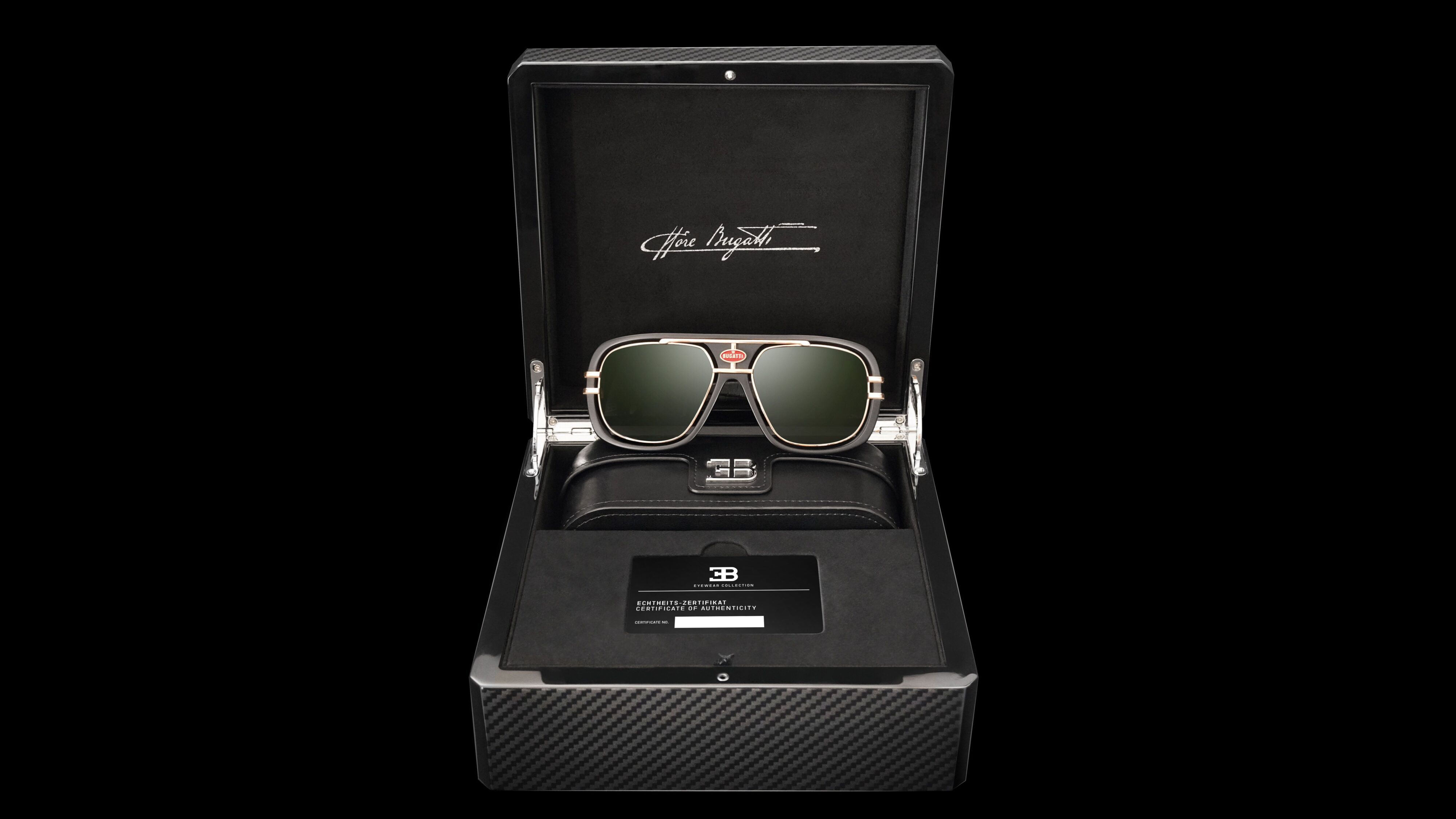 The Hyperluxury Package that comes with piece 07 from the Bugatti Eyewear Collection