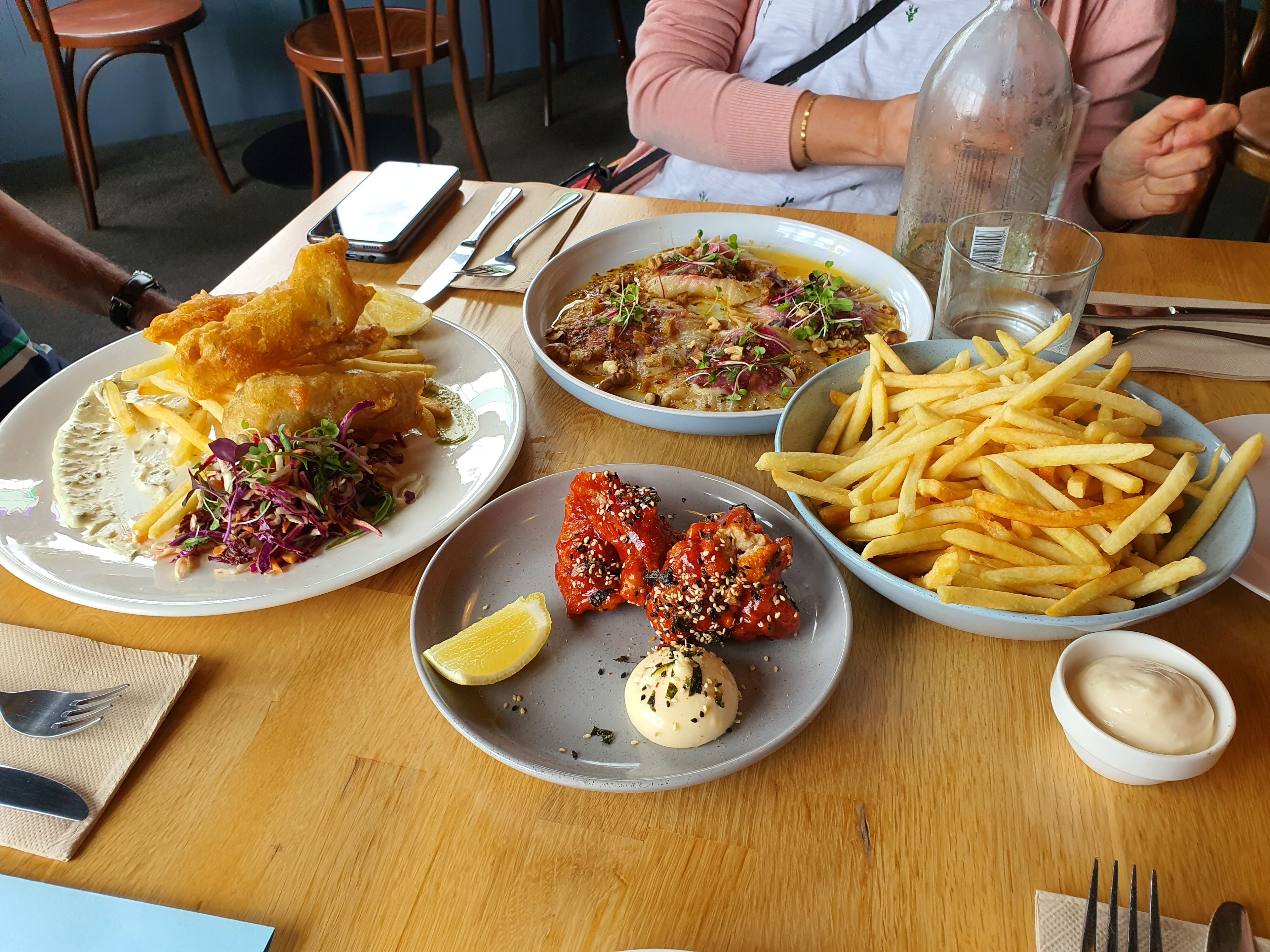 Photo of lunch at Alpha Street Kitchen & Bar, Cambridge, Waikato, New Zealand.
