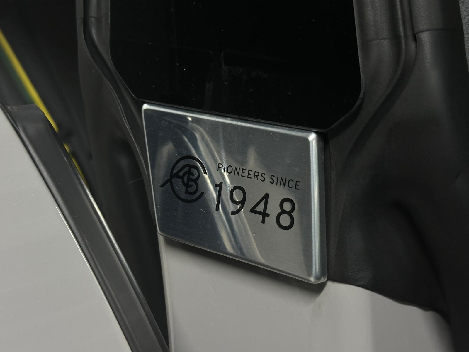 Lotus since 1948 plaque on the interior of a 2024 Eletre R.