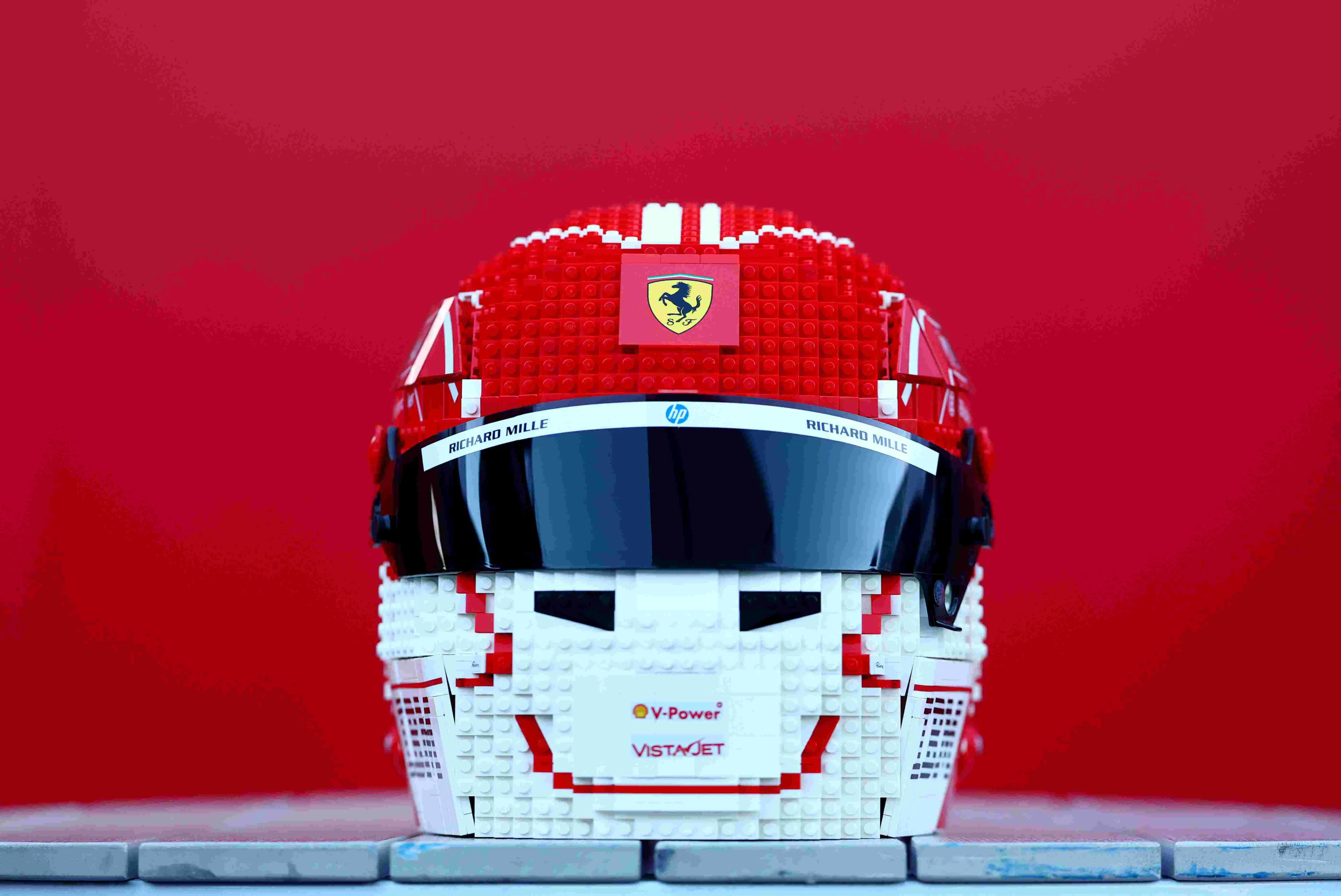 Playing with Hamilton and Leclerc's Helmets - LEGO ones of course