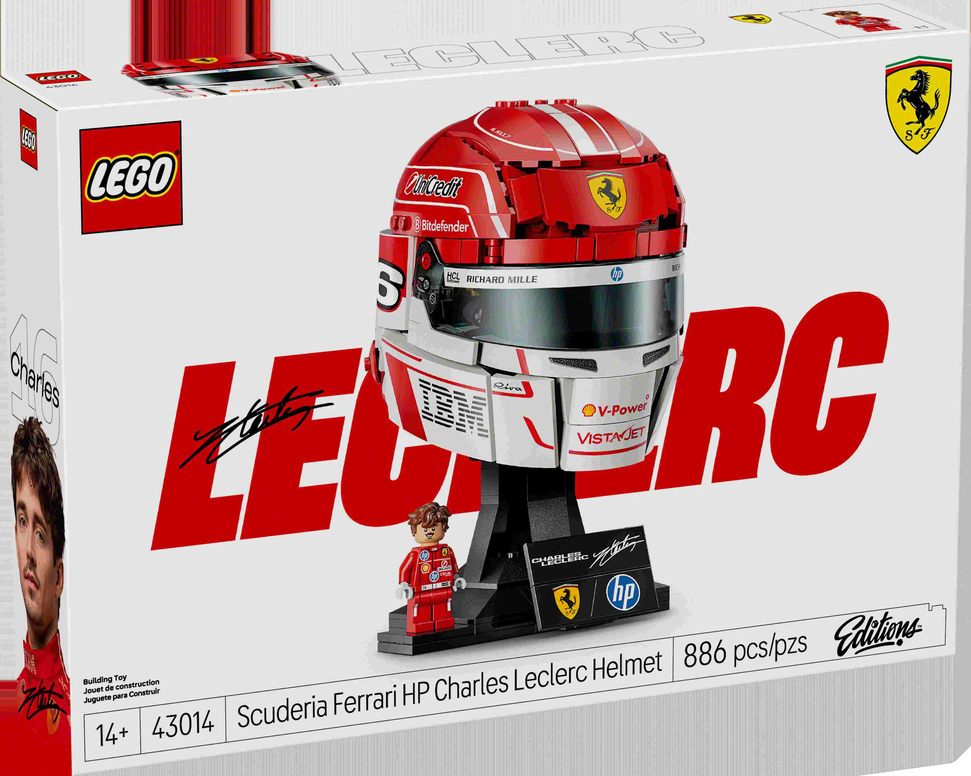 Playing with Hamilton and Leclerc's Helmets - LEGO ones of course