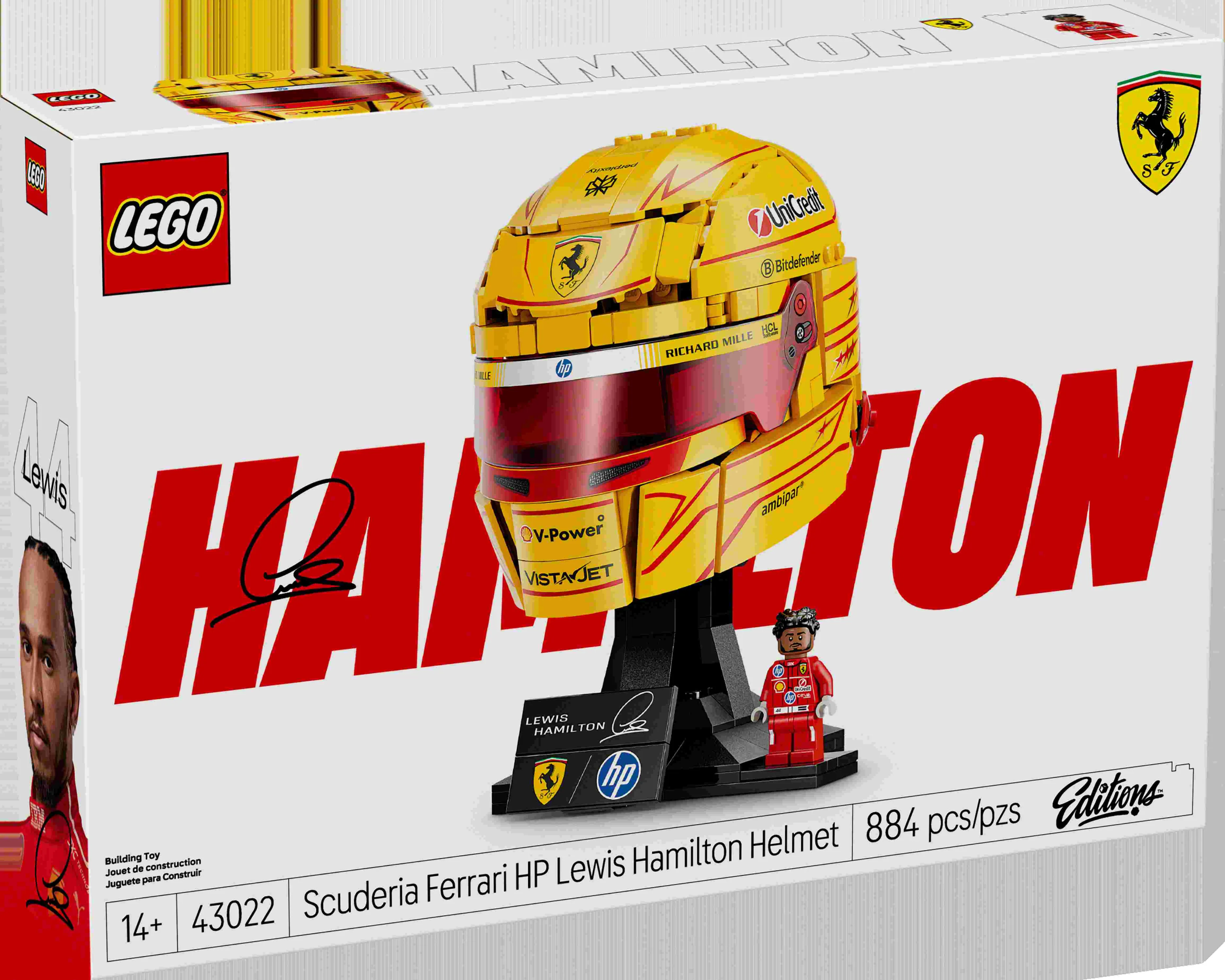 Playing with Hamilton and Leclerc's Helmets - LEGO ones of course